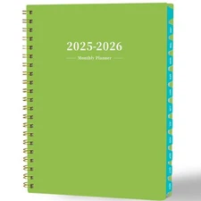 2025-2026 Monthly Planner January 2025 to December 2026 with Spiral Bound