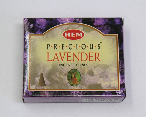 Precious Lavender Incense Cones: Lot 12 Packs of 10 Cones, 120 Total HEM BRAND - Picture 3 of 9