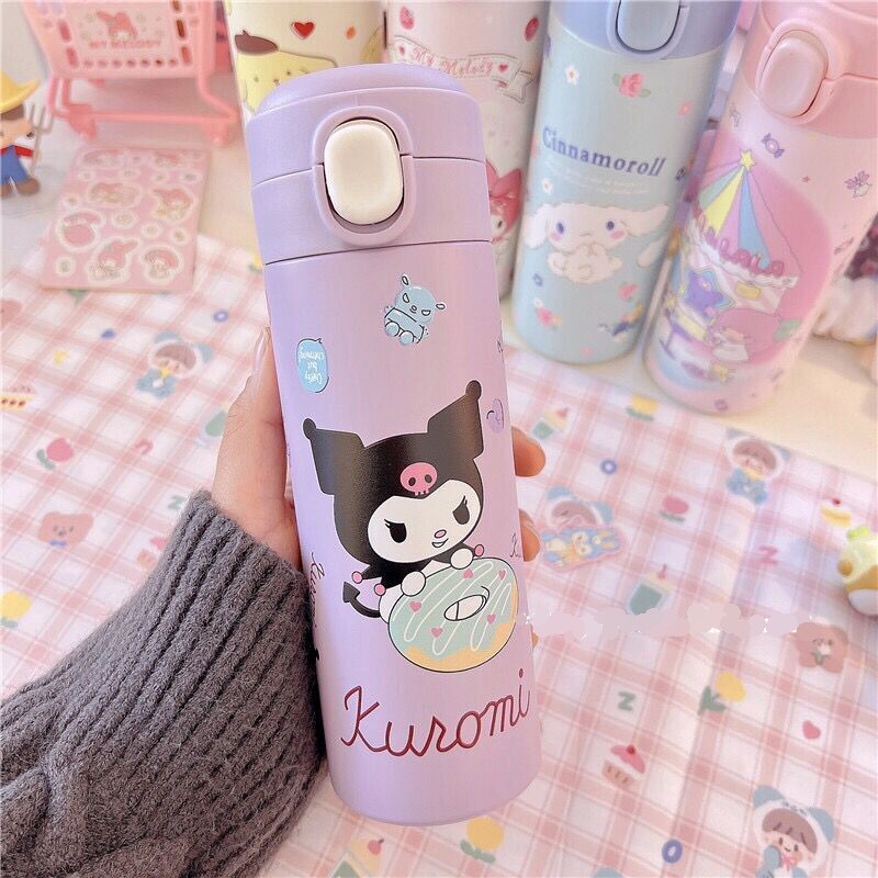 Cute Kuromi Bottle Thermos Stainless Steel 420ML Insulated Travel