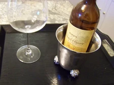 French Silver ART NOUVEAU STYLED TALL VASE or BOTTLE HOLDER- OUR FineThings4sale