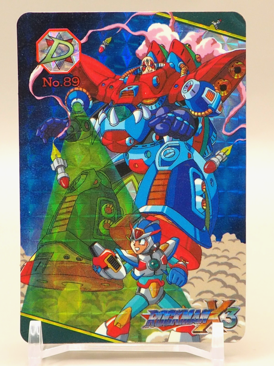 X vs Sigma Mega Man X3 Carddass TCG Card No. 89 Horo BANDAI 1995