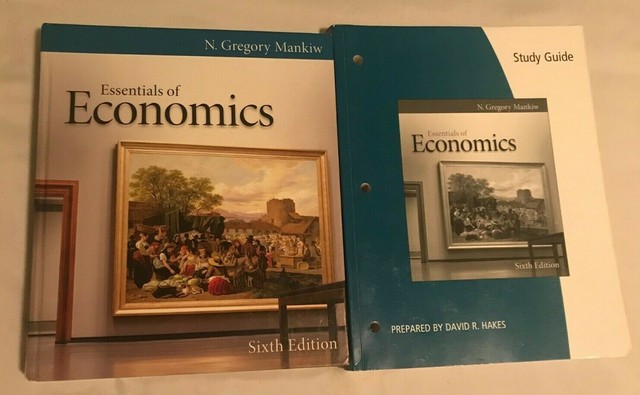 Essentials of Economics Textbook and Study Guide Set of 2 N Mankiw