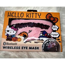 Hello Kitty HALLOWEEN Sleep Mask Bluetooth Rechargeable Music Stream Pink