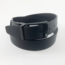 NIKE MENS CARBON FIBER TEXTURE REVERSIBLE BELT BLK/BLK SIZE: L (FIT W38-40) 1402