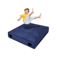 Homewell 5 x 5 Ft Crash Pad Soft Velvet Cover Sensory Crash Pad for Kids