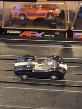 ORIGINAL AURORA T-JET  1431, FLAMETHROWER McLAREN ELVA BODY, BLACK/WHITE, NICE