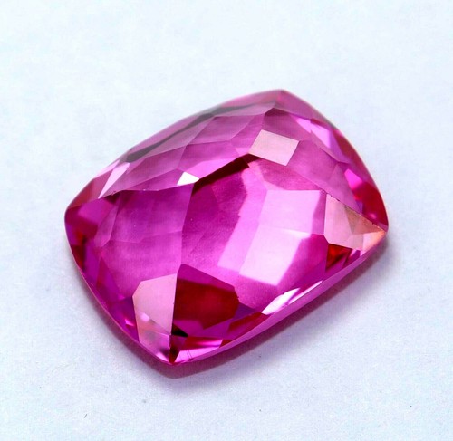 22.25 Ct Certified Natural Huge Pink Montana Ruby Cushion Cut Loose Gemstone - Picture 6 of 6