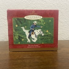 Vtg Hallmark Keepsake Ornament The Lone Ranger Riding Horse Hi-Yo Silver 2000