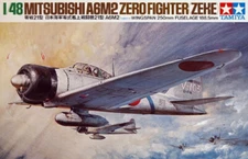 Tamiya 1:48 A6M2 Zero Fighter Type 21 Plastic Model Kit 61016