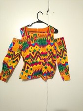 High Quality African Wax Print Top Size 14 To 16