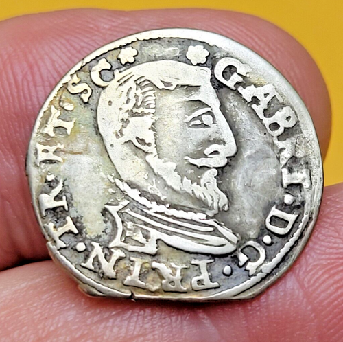 1611 Transylvania Gabriel Bathory PORTRAIT 3 Groschen -SCARCE COIN