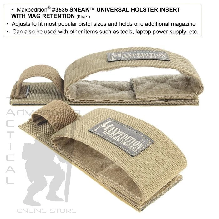 Funda Maxpedition Sneak Universal Montada en Gancho y Lazo - Caqui Foto 4 de 4