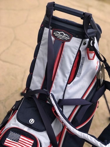 Sun Mountain 4.5LS Stand Bag with 14 Way Divider Top "New" USA Red White & Blue - Picture 7 of 21