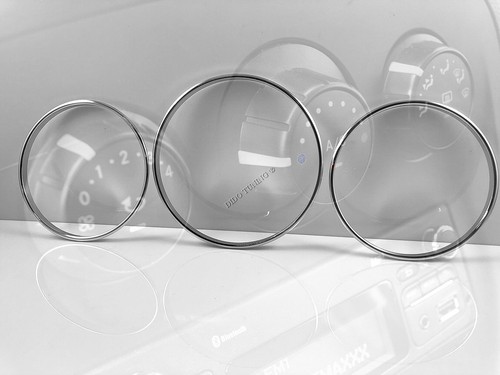 For Renault Master III 2010- Chrome Heater Rings Polished Alloy Trim Surrounds - Picture 4 of 14