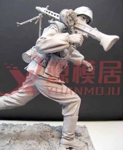 1/16 resin soldier model Normandy war machine gunner military 3D printing - Picture 4 of 4