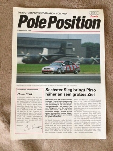Audi Pole Position Zweibrücken 1996 Motorsport Information Tourenwagen - Cup
