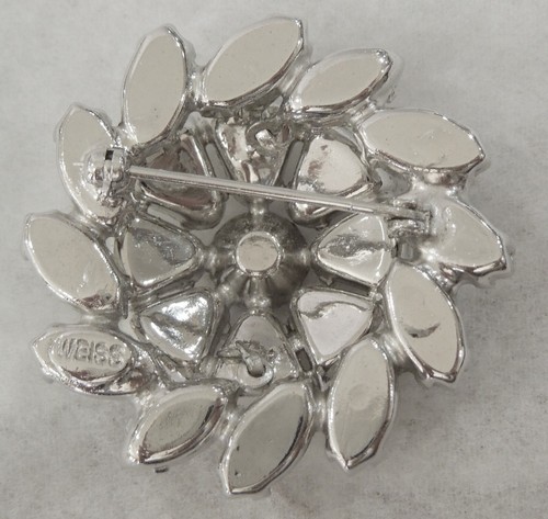 Vintage WEISS Rhinestone Brooch Pin ~ Exquisite Cuts & Shaped Stones ~ 1.5" EVC - Picture 2 of 3