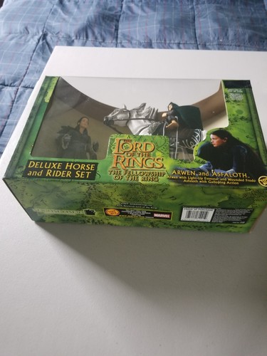 Herr der Ringe TOY BIZ ARWEN & ASFALOTH DELUXE RIDER SET FÜR GRÜNE BOX NEU IN VERPACKUNG - Bild 2 von 6