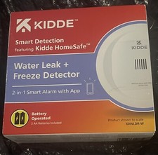 Kidde Water Leak and Freeze Detector, 2 In 1 Smart Alarm With App Remote Alerts