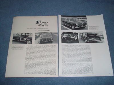 1958 Alfa Romeo 2000 Sedan Vintage Info Article ''Family Jewel''