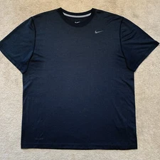 GUC Nike Dri-FIT Short Sleeve Performance T Shirt Tee BLACK ON BLACK XL MSRP $40