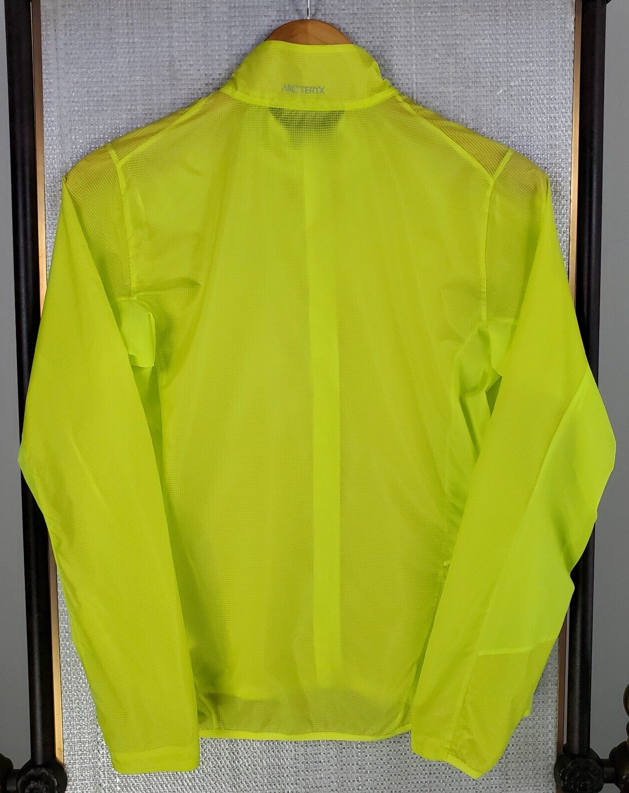 Giacca a vento ARC'TERYX taglia XS donna hi viz full zip ripstop ultraleggera