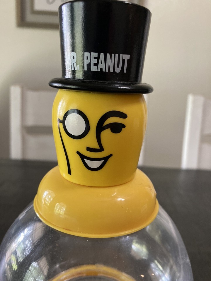 Planters Mr. Peanut Peanut Dispenser 12" 2007 Yellow Plastic eBay