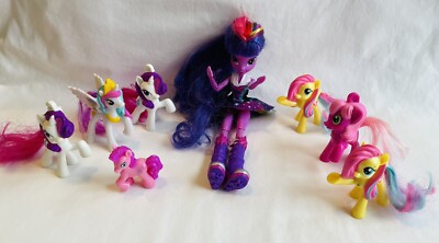 My Little Pony Twilight Sparkle Rainbow Rocks Equestria Doll Sings & 7 Ponnies