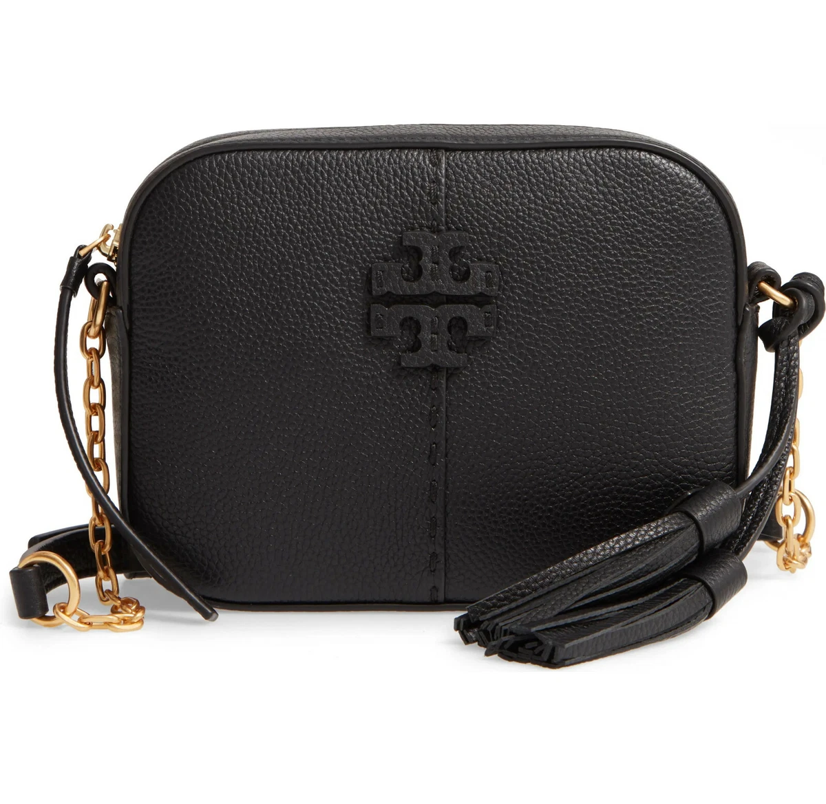 Tory Burch Mcgraw Leather Camera Bag - Black