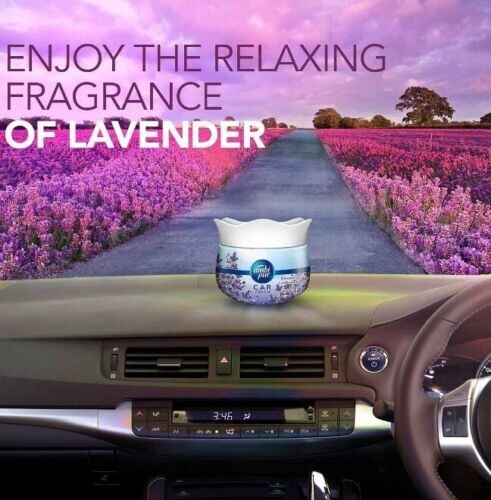 Ambi Pur Car Freshener Gel, Relaxing Lavender,refreshing scent continuously 75g - Picture 2 of 5