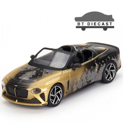 MINI GT BENTLEY MULLINER BACALAR 2023 CHRISTMAS 1/64 BLACK / GOLD