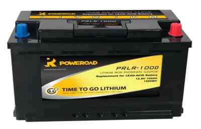 12V 1o0AH FREIZEIT LITHIUM BATTERIE NIEDRIGE HÖHE 110 AMP DUAL PURP 353 x 175 x 190