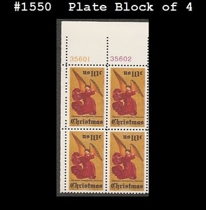 US-1550-MNH-PB4-Christmas-Angel