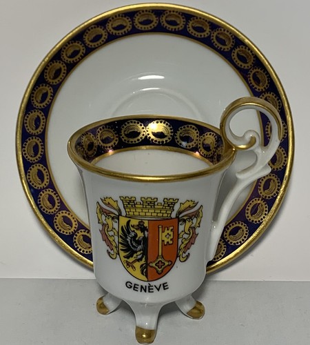 Geneve Footed Cup Ottlinger Sevelen Porcelain Small Espresso Geneva Switzerland - Picture 1 of 11