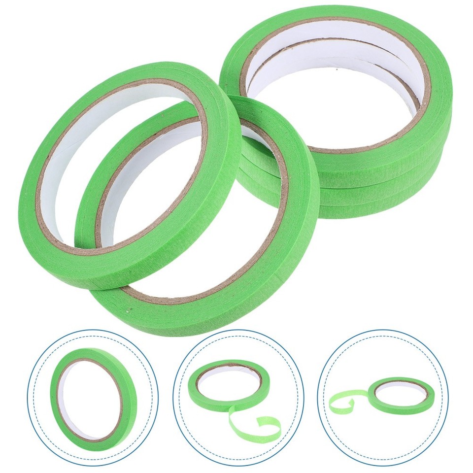 Colorrd Tape 5 Rolls Decorative Paper Tapes Colored Masking Coloured for Painting ...