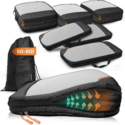 Compression Packing Cubes Set Für Mehr Platz Im Koffer & Backpack - Packwürfel P