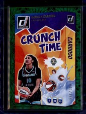 2025 Donruss WNBA #10 Kamilla Cardoso Crunch Time Green Fireworks #/399