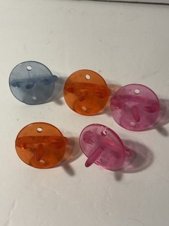 Vintage Hasbro Cabbage Patch Kids Factory Sample ? Lot Of 5 Colored Pacifiers