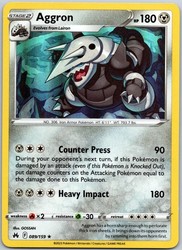 Aggron 089/159 Crown Zenith Holo Rare