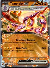 Toxtricity ex 100/182 Double Rare Paradox Rift Pokemon Holo Near Mint
