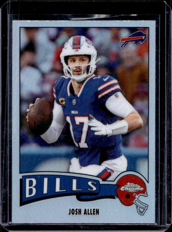 2025 Topps Chrome Josh Allen 1975 Refractor #1975-4 Bills