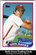 1989 Topps #385 Von Hayes Philadelphia Phillies MLB Baseball