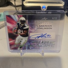 2025 Leaf In The Game Used PURE ADRENALINE LADAINIAN TOMLINSON #4/12