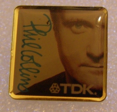 PHIL COLLINS BOTH SIDES TOUR '94 TDK vintage pin