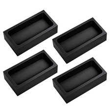 4 Pcs 1kg High-Purity Graphite Ingot Molds for Casting Gold Silver Aluminum Copp