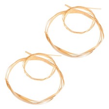 4Pcs Flexible Bamboo Strips for Weaving Hand Polished Basket Supplies in Beige