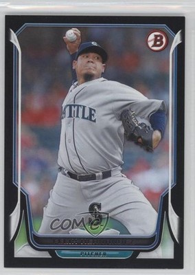 2014 Bowman Black 25/25 Felix Hernandez #102 0h3