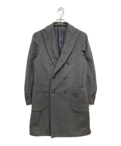 LARDINI Wool Chesterfield Coat Size: M Gray JD23183AQ Men - Picture 1 of 4