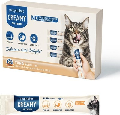 Lickable Cat Treats Squeeze, Creamy Puree Squeezable Wet Kitten Treats