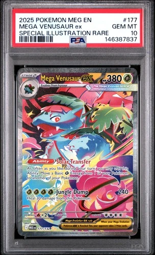 New Listing2025 POKEMON MEG EN-MEGA EVOLUTION #177 MEGA VENUSAUR EX PSA 10